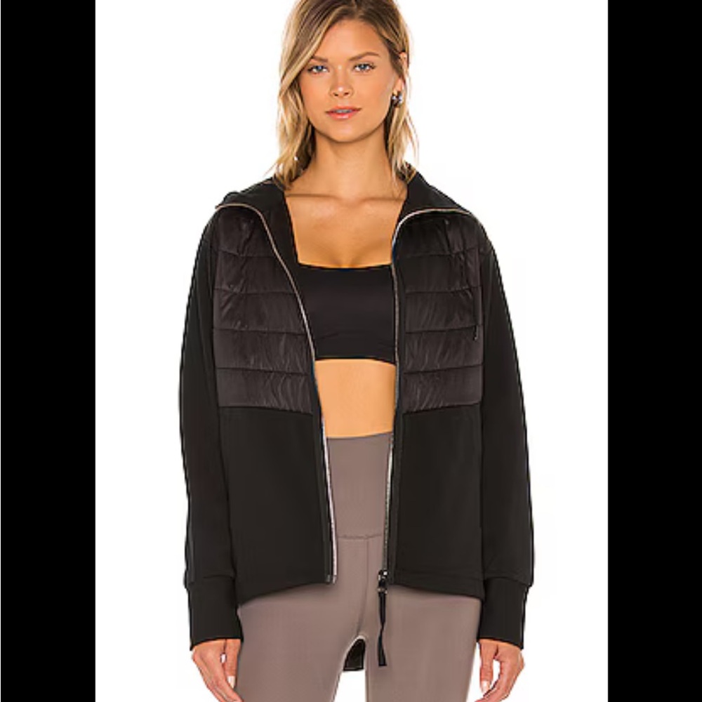 Varley Black Quilted Jacket (M)